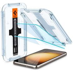 NEW 2x Spigen Glas.Tr EZ FIT kaljeno steklo za Samsung Galaxy S23 Prozoren zaslon telefona