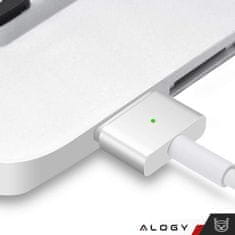 NEW Alogy MacBook polnilec Napajalnik za Apple MacBook MagSafe 2 T-type 45W Bela