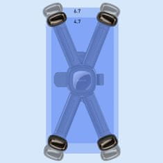 BASEUS Baseus Hitro držalo za kolo na krmilu za pametni telefon na skuterju motornem kolesu črno