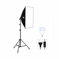 Puluz Studijski set LED softbox Puluz 50x70cm, stativ, LED žarnica 1 kos PU5070EU