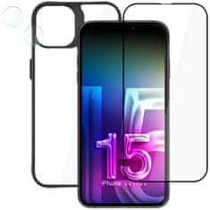 3MK Ohišje + steklo zaslona + leča za iPhone 15 Plus 3mk Comfort Set 4v1 ohišje kaljena leča