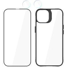 3MK Ohišje + steklo zaslona + leča za iPhone 15 Plus 3mk Comfort Set 4v1 ohišje kaljena leča