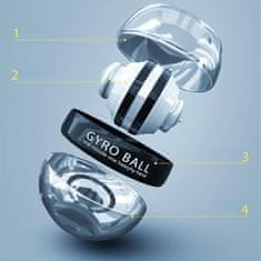 NEW Alogy žiroskopska žoga za vadbo zapestja Powerball za krepitev mišic Gyro Ball Black