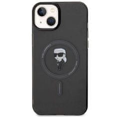 Karl Lagerfeld Karl Lagerfeld KLHMP15MHFCKNOK etui za iPhone 15 Plus 6,7" black/black trdi ovitek IML Ikonik MagSafe