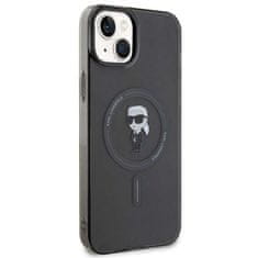 Karl Lagerfeld Karl Lagerfeld KLHMP15MHFCKNOK etui za iPhone 15 Plus 6,7" black/black trdi ovitek IML Ikonik MagSafe