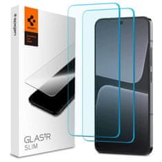 NEW Spigen Glas.TR Slim 2-pack kaljeno steklo za Xiaomi 13 Clear