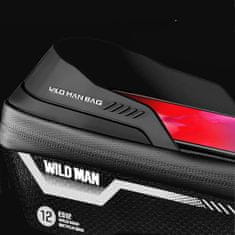 WILD MAN Wildman Bag ES12 vodoodporna torba za okvir kolesa telefon 6,8 palca 1l črna