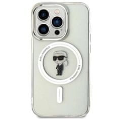 Karl Lagerfeld Karl Lagerfeld KLHMP15LHFCKNOT ohišje za iPhone 15 Pro 6,1" transparentno IML trdo ohišje Ikonik MagSafe