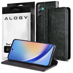 Miramarket Zaščitni ovitek z zaklopko usnjene denarnice Alogy Wallet Case ovitek za telefon za Samsung Galaxy A54 5G Black