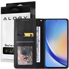 Miramarket Zaščitni ovitek z zaklopko usnjene denarnice Alogy Wallet Case ovitek za telefon za Samsung Galaxy A54 5G Black