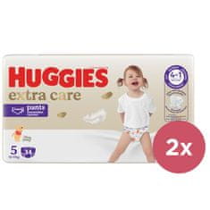 Huggies 2x plenične hlače za enkratno uporabo 5 Extra Care Pants (12-17 kg) 34 kosov