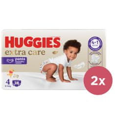 Huggies 2x plenične hlače za enkratno uporabo 4 Extra Care Pants (9-14 kg) 38 kosov