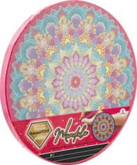 Alltoys Diamantna slika Mandala 30cm, roza