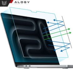 Miramarket Mat zaščitna folija za MacBook Pro 14 (2023-2021) Alogy Screen Protect Film z Anti Blue filtrom