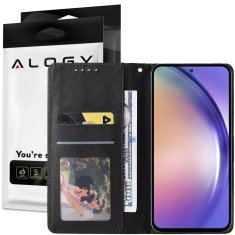 Miramarket Zaščitni ovitek z zaklopko usnjene denarnice Alogy Wallet Case ovitek za telefon za Samsung Galaxy A34 5G Black