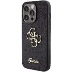 Guess Guess etui GUHCP15XHG4SGK za iPhone 15 Pro Max 6,7" black/black trdi etui Glitter Script Big 4G