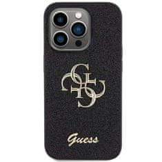 Guess Guess etui GUHCP15XHG4SGK za iPhone 15 Pro Max 6,7" black/black trdi etui Glitter Script Big 4G