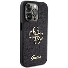 Guess Guess etui GUHCP15XHG4SGK za iPhone 15 Pro Max 6,7" black/black trdi etui Glitter Script Big 4G