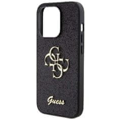 Guess Guess etui GUHCP15XHG4SGK za iPhone 15 Pro Max 6,7" black/black trdi etui Glitter Script Big 4G