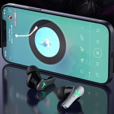 NEW Brezžične slušalke Bluetooth 5.2 Alogy TWS 9D Slušalke z mikrofonom in dokom PowerBank za igričarje Črna