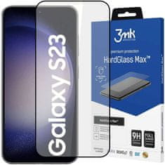 NEW 3mk HardGlass Max kaljeno steklo za Samsung Galaxy S23 5G Black