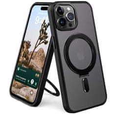 NEW Alogy Armoured Stand Ring Case ohišje za zaščito telefona za MagSafe za Apple iPhone 14 Pro Max Black