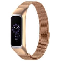 Miramarket Milanska zapestnica Alogy iz nerjavečega jekla za Samsung Galaxy Fit 2 SM-R220 Gold