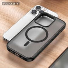 NEW Alogy MagCase za MagSafe mat etui z magnetnim obročem za Apple iPhone 13 Pro Black