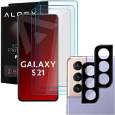 Miramarket Alogy Glass Pack 3x 9H kaljeno steklo za zaslon + 2x steklo za objektiv kamere za Samsung Galaxy S21