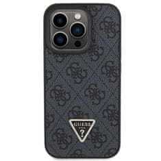 Guess Guess etui GUHCP15XP4TDPK za iPhone 15 Pro Max 6,7" black/black trdi etui Usnje 4G Diamond Triangle