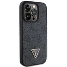 Guess Guess etui GUHCP15XP4TDPK za iPhone 15 Pro Max 6,7" black/black trdi etui Usnje 4G Diamond Triangle