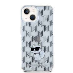 Karl Lagerfeld Originalni trdi ovitek KARL LAGERFELD KLHCP15SHNCMKLT za iPhone 15 (Monogram / prozoren)