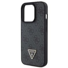 Guess Guess etui GUHCP15XP4TDPK za iPhone 15 Pro Max 6,7" black/black trdi etui Usnje 4G Diamond Triangle