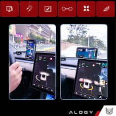 Miramarket Magnetno držalo za telefon v avtu Alogy Magnetni stranski nosilec pametnega telefona Black