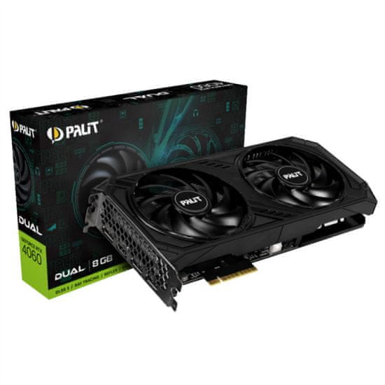 PALiT Grafična kartica nVidia RTX4060 DUAL - 8GB GDDR6 (NE64060019P1-1070D)