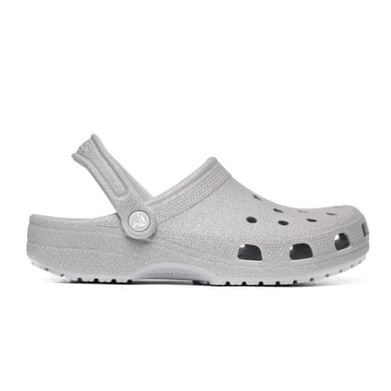 Crocs Cokle siva Classic Glitter Clog