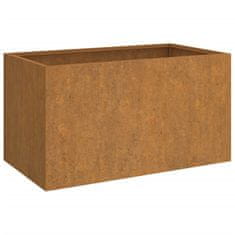 Vidaxl Cvetlično korito 62x40x39 cm corten jeklo