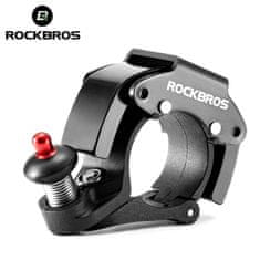 ROCKBROS Univerzalni kolesarski zvonec RockBros Big Ring aluminijasto krmilo moč 100dB vodoodporna črna