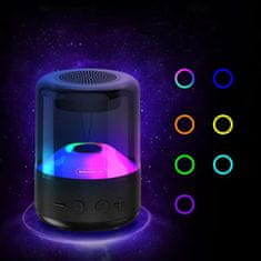 NEW Somostel Bluetooth brezžični zvočnik BT 5.0 H210 LED RGB AUX TF barva prenosni črna