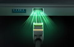 NEW Cat 8 pleteni omrežni kabel Baseus Ethernet RJ45, 40Gbps, 15m (črn)