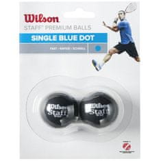 Wilson Piłki do squasha Wilson Staff Squash Blue Dot Ball WRT617500