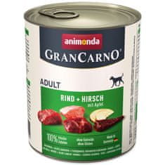 Animonda Konzerva Gran Carno Adult govedina in jelenjad z jabolki 800g