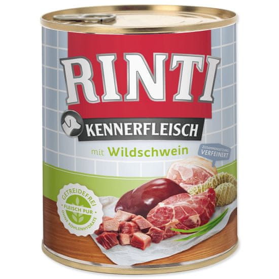 RINTI Konzerva Kennerfleisch Adult divji prašič 800g