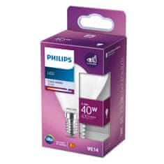 BigBuy Svetilka LED Philips Vela y lustre 4,5 x 8,2 cm E14 470 lm 4,3 W (4000 K)