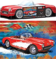 EuroGraphics Sestavljanka v pločevinasti škatli Corvette 550 kosov