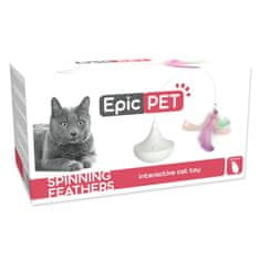 EPIC PET Igrača interaktivna vrteča se bela 8cm