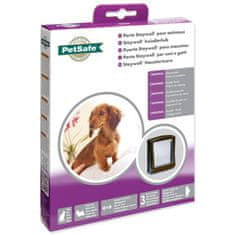 PetSafe plastična vrata s prozornim pokrovom rjave barve, izrez 18,5x15,8cm