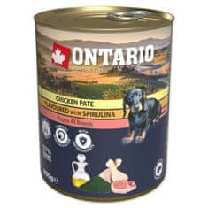 Ontario Konzerva Puppy piščanec s spirulino, paté 800g