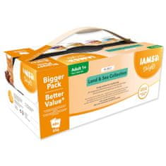 IAMS Kapsula Delights Adult morsko in kopensko meso v želeju 4080g (48x85g)