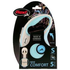 Flexi Povodec New Comfort tape S svetlo modra 5m